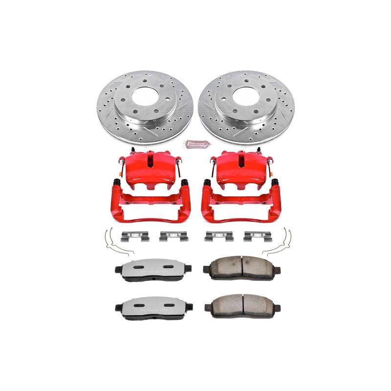 Power Stop 06-08 Lincoln Mark LT Front Z36 Truck & Tow Kit w/Cals