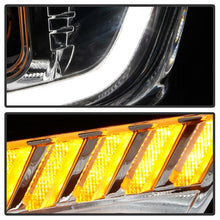 Load image into Gallery viewer, Spyder Chevy Camaro 16-18 Halogen Model Projector Headlights Chrome PRO-YD-CCAM16HALSI-SEQ-C