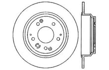 Load image into Gallery viewer, StopTech Power Slot 91-95 Acura Legend / 95-98 Honda Odyssey Left Rear Drilled &amp; Slotted Rotor