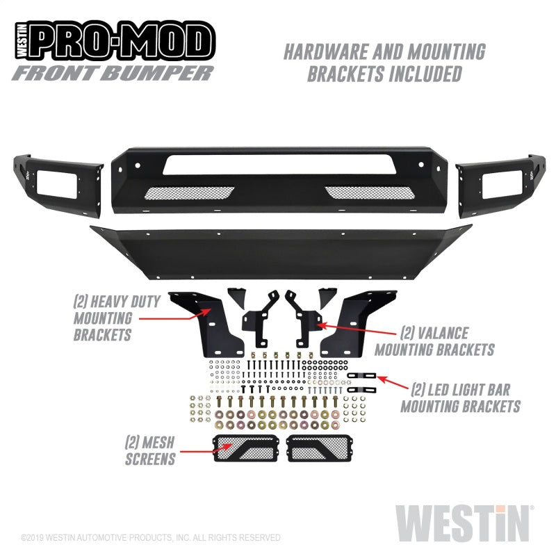Westin 13-18 Dodge Ram 1500 / 2019 Ram 1500 Classic Pro-Mod Front Bumper