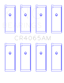 King 91-04 Nissan 146CI/2.4L KA24DE L4 / 89-97 146CI/2.4L KA24E L4  (Size +0.75) Rod Bearing Set