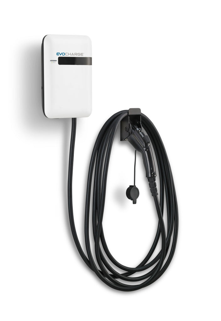 EvoCharge iEVSE Plus + No Cable Mgmt - Wall Mounted w/25ft Cable Open Network