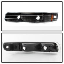 Load image into Gallery viewer, xTune Chevy Silverado 99-02 Amber Reflector Bumper Lights Black CBL-JH-CS99-AM-BK