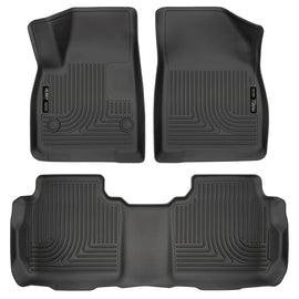 Husky Liners Weatherbeater 17-23 Cadillac XT5 / 17-23 GMC Acadia Front & 2nd Seat Floor Liners - Blk - GTR Auto
