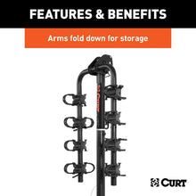 Load image into Gallery viewer, Curt Extendable Hitch-Mounted Bike Rack (2 or 4 Bikes 1-1/4in or 2in Shank)