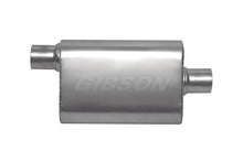 Load image into Gallery viewer, Gibson CFT Superflow Offset/Center Oval Muffler - 4x9x13in/2in Inlet/2.25in Outlet - Stainless