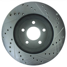 Load image into Gallery viewer, StopTech Select Sport 05-10 Ford Mustang GT Slotted and Drilled Front Right Rotor