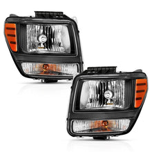 Load image into Gallery viewer, ANZO 2007-2012 Dodge Nitro Crystal Headlight  Black Amber