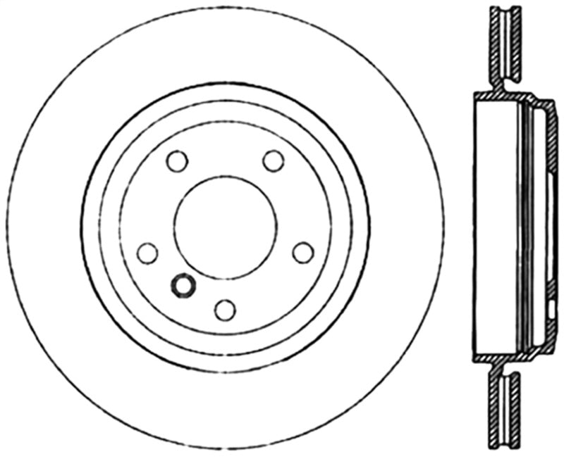 Stoptech 01-06 BMW 330Ci/02-05 330i/330xi Cryo Rear Premium High-Carbon Rotor