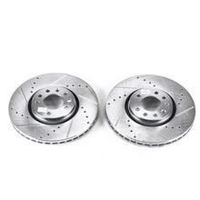 Load image into Gallery viewer, Power Stop 06-11 Saab 9-3 Front Evolution Drilled &amp; Slotted Rotors - Pair