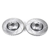 Power Stop 06-11 Saab 9-3 Front Evolution Drilled & Slotted Rotors - Pair