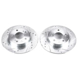 Power Stop 96-01 Infiniti I30 Rear Evolution Drilled & Slotted Rotors - Pair