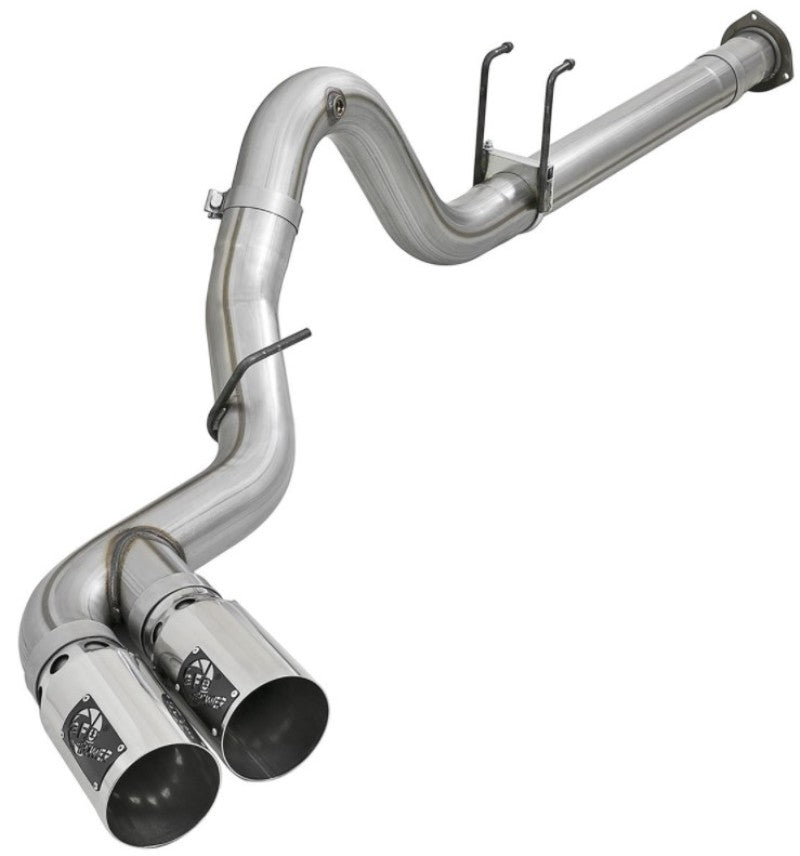 aFe Power 15-16 Ford F250/F350 6.7L Diesel Rebel XD 4in 409 SS DPF-Back Exhaust System - Pol Tips