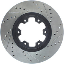 Load image into Gallery viewer, StopTech 98-03 Infiniti QX4/QX56 / 12/98-04 Nissan Pathfinder Slotted &amp; Drilled Left Front Rotor