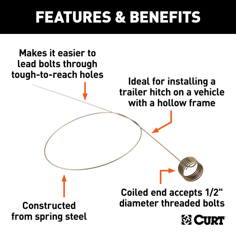 Curt Fish Wire for 1/2in Diameter Bolts