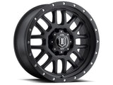 ICON Alpha 20x9 5x150 16mm Offset 5.625in BS 110.1mm Bore Satin Black Wheel