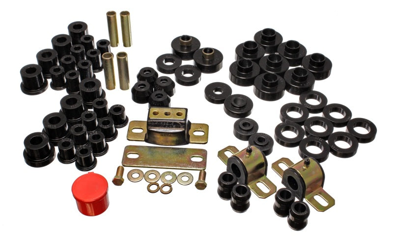 Energy Suspension 76-79 Jeep CJ/CJ7 Black Hyper-Flex Master Bushing Set - GTR Auto