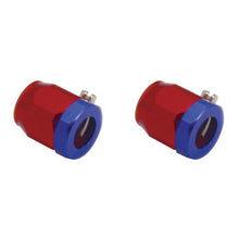 Load image into Gallery viewer, Spectre Magna-Clamp Hose Clamps 3/8in. (2 Pack) - Red/Blue