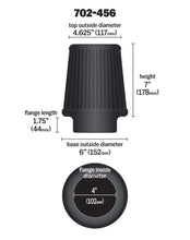 Load image into Gallery viewer, Airaid Universal Air Filter - Cone 4 x 7 x 4 5/8 x 6