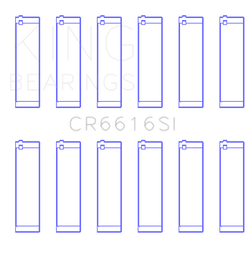 King Engine Bearings Buick / Chevrolet V6 (STD Size) SI-Series Connecting Rod Bearings Set of 6