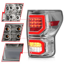 Load image into Gallery viewer, ANZO 2007-2013 Toyota Tundra LED Taillights Chrome Housing Clear Lens Pair