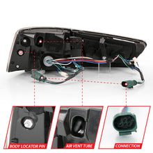 Load image into Gallery viewer, ANZO 2012-2015 Audi A6 LED Taillight Black Housing Clear Lens 4 pcs (Sequential Signal)