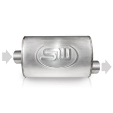 Load image into Gallery viewer, Stainless Works 2in ID CENTER INLET/ 2in OD OFFSET OUTLET 5inX9in