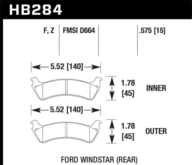 Hawk HPS Street Brake Pads