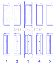Load image into Gallery viewer, King Engine Bearings Ford V8 351ci 5.8L 16V (Size .010 Oversized) Performance Main Bearing Set