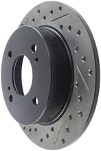 Load image into Gallery viewer, StopTech Power Slot 89-98 Nissan 240SX Slotted &amp; Drilled Left Rear Rotor