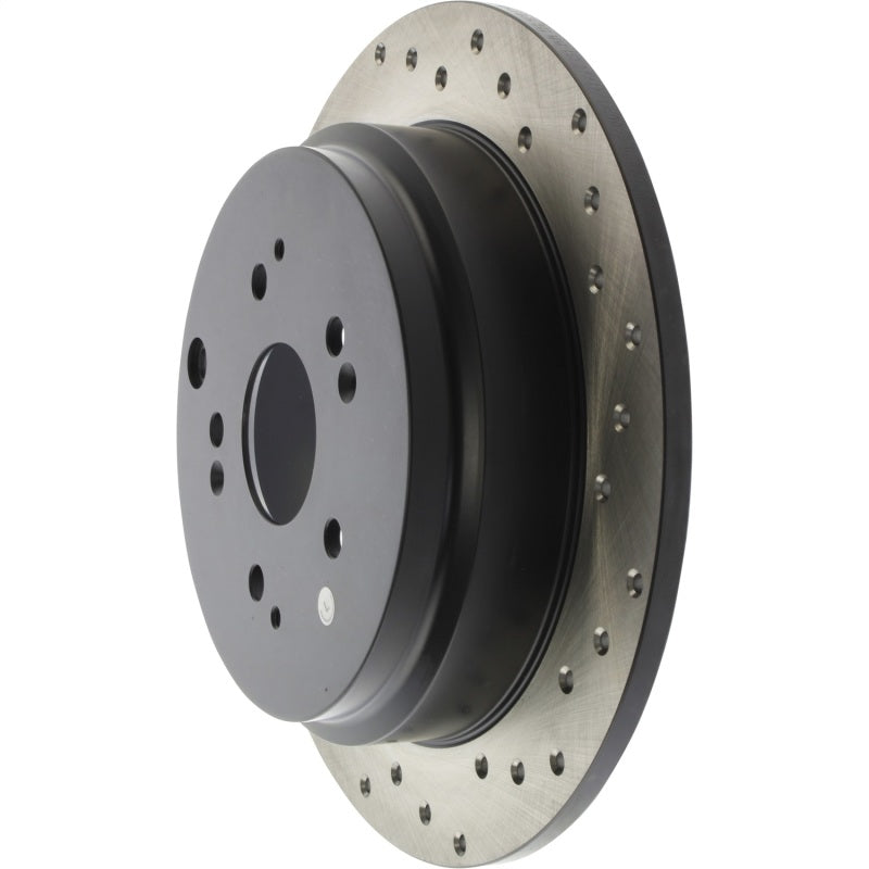 Stoptech 16-18 Honda Civic EX/LX Sedan CRYO Slotted & Drilled Rear Left Rotor