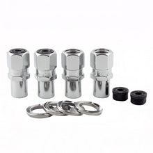 Load image into Gallery viewer, McGard Hex Lug Nut (Drag Racing Reg. Shank) 1/2-20 / 13/16 Hex / 1.86in. Length (4-Pack) - Chrome