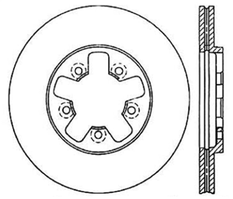 StopTech Slotted & Drilled Sport Brake Rotor