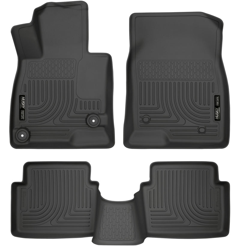Husky Liners WeatherBeater 14 Mazda 3 Hatch&Sedan Front & Second Row Black Floor Liners - GTR Auto