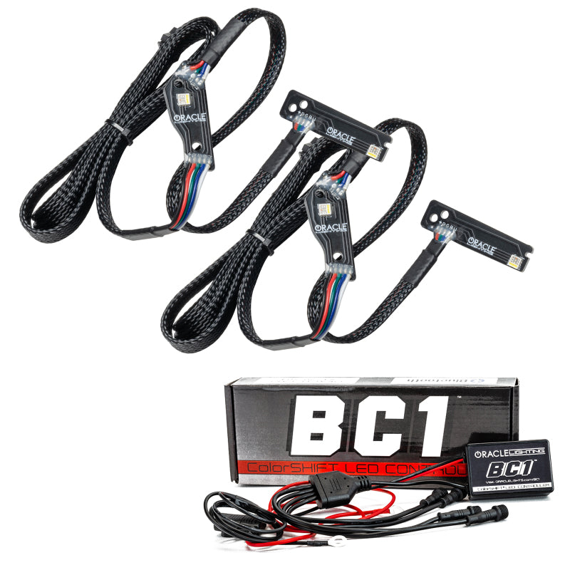 Oracle 15-21 Nissan GT-R RGB+W Lightning Bolt Headlight DRL Kit w/ BC1 Controller
