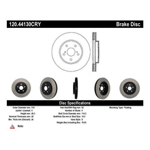 Load image into Gallery viewer, Stoptech 04-09 Lexus RX Premium Front CryoStop Brake Rotor