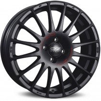 Load image into Gallery viewer, OZ SUPERTURISMO GT 17 X 7.5 +50 5 X 112 CBN/A MATT BLACK RED LETTERING