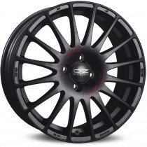 OZ SUPERTURISMO GT 17 X 7.5 +50 5 X 114.3 CBN/A MATT BLACK RED LETTERING