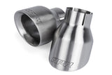 Double-Walled Exhaust Tips; 4 in. Outer Diameter; Brushed Silver;